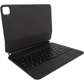 Keyboard Case for iOS Air4/Air5/Pro 11in Tablet, Tablet Protective Folio Stand Cover with Backlight Wire Less BT Keyboard, Adjustable Magnetic Holder (Black)