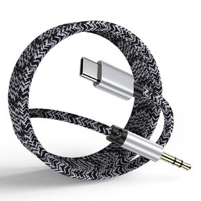 25 Ultra USB Type C to 3.5mm Audio Aux Cable [3ft] for Samsung Galaxy S25 S25+ S24 FE S23 A06 A56 A36 A55 A16 A35,Z Fold Flip6 5 4,Pixel 9a 9Pro 8 7 6, Type C to Aux Headphone Male Car Auxiliary Cable