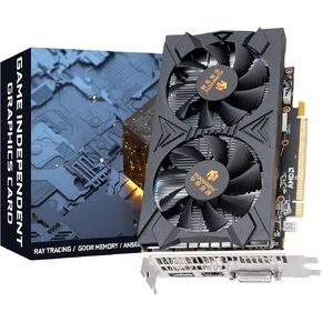 RX 580 8G 2048SP Graphics Card - AMD Radeon RX580 AMD GPU, 8GB GDDR5, 256 Bit, PCI Express 3.0, Dual Fan Cooling, HD/DP/DVI, for Gaming PC