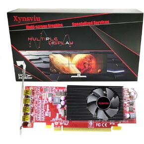 Radeon HD 6570 2G GPU Support 4 Monitor Mini-DisplayPort Outputs Video Card, Computer Low Profile Graphics Card (miniDP to VGA or DVI or HDMI) (miniDP to HDMI)