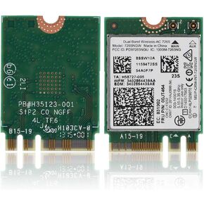 ciciglow 2.4g 5G Dual Band Network Card, M.2 Networking Adapter Lower Power Consumption, Bluetooth 4.0