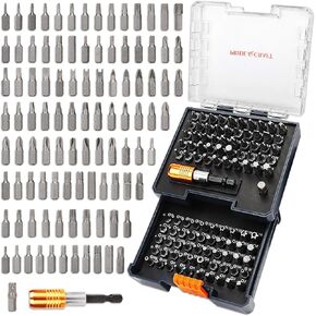 PRIDE&CRAFT 102PC Screwdriver Bits Set With 1/4'' Quick Release Bit Holder, Premium Security Screwdriver Bit Set, Magnetic Drill Bit Holder