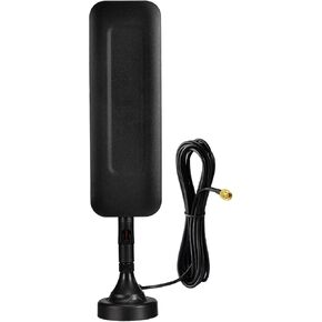 Eightwood 4G LTE Dipole Antenna SMA Male Antenna Magnetic Base Compatible with 4G LTE Router Hotspot Modem Industrial Cellular IoT Gateway Trail Camera