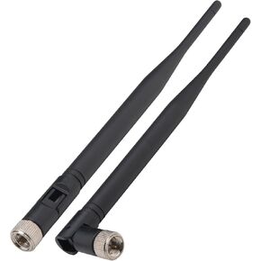 4G LTE Antenna 6dBi 698-2700MHZ 3G 4G LTE Universal Wide Band Omni Directional Paddle Antennas with F Male Antenna (2 Pack)