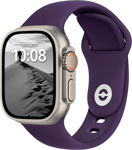 SB Sport Band for Apple Watch Bands Women Ultra 2 49mm ، Series 10 46mm ، 9 8 7 45mm 41mm ، Se 6 5 44mm 40mm ، 3 2 1 42mm 38mm Men Iwatch ، Slit ، Black in Kuwait