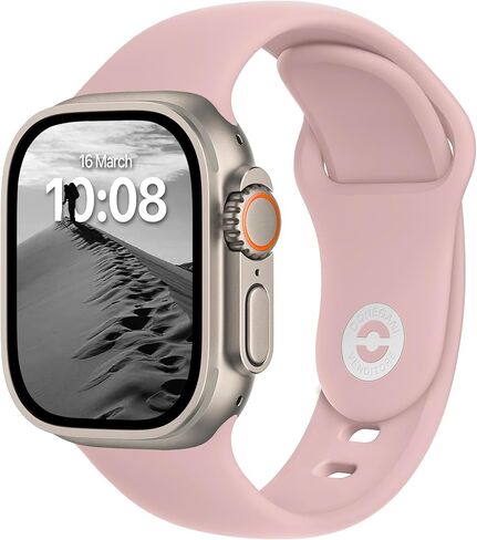 SB Sport Band for Apple Watch Bands Women Ultra 2 49mm ، Series 10 46mm ، 9 8 7 45mm 41mm ، Se 6 5 44mm 40mm ، 3 2 1 42mm 38mm Men Iwatch ، Slit ، Black in Kuwait