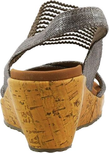 Skechers Womens Beverlee - صندل بكعب عريض من الشاي العالي، طبيعي، 10 US in Kuwait