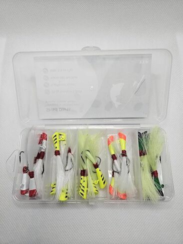 Shad Darts Fishing Lures - (Fishing Assorted Lures - 25 Pack). Effective and Working 1/8 oz jig Heads with bucktail, Best for Crappie, American Shad, Bass, Walley, Panfish. in Saudi Arabia