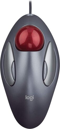 Logitech Trackman Marble Mouse, Four-Button, Programmable, Dark Gray (Renewed) in Saudi Arabia