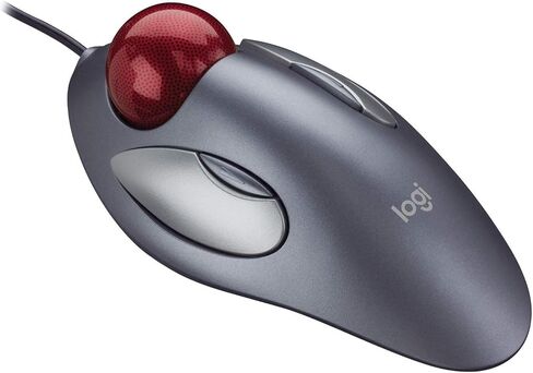 Logitech Trackman Marble Mouse, Four-Button, Programmable, Dark Gray (Renewed) in Saudi Arabia
