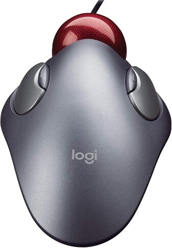 Logitech Trackman Marble Mouse, Four-Button, Programmable, Dark Gray (Renewed) in Saudi Arabia