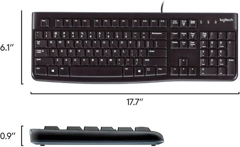مجموعة سطح المكتب السلكية Logitech MK120 ، لوحة المفاتيح/الماوس ، USB - الأسود والإسباني (متجدد) in Saudi Arabia