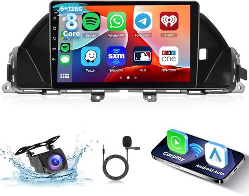 [6g+128g] ستيريو سيارة 8 نواة لـ Honda Odyssey 2010-2017 وحدة رأس Android مع GPS Bluetooth ، وراديو Hodozzy 9 بوصة اللمس مع Carplay Android Auto و WiFi USB و DSP و FM RDS Radio in Kuwait