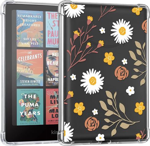 COBAK CLASE CASE لـ Kindle Paperwhite 12th Gen 2024 (7 ") و kindle Colorsoft Signature Edition (7")-غطاء خلفي خفيف للخدش مقاوم للخدش in Saudi Arabia