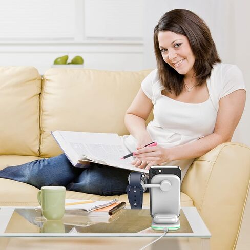 الشاحن اللاسلكي ، 3 في محطة شحن لاسلكية واحدة لجهاز iPhone 14/13/11/11/11/PRO/PRO MAX/XR/XS MAX/8/8 PLUS ، سلسلة IWATCH ، AIRPODS-WHITE in Kuwait