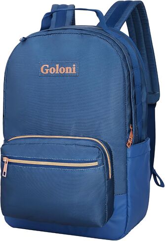 Goloni 15.6 Travel Laptop Backpack with USB Charging Port, Men Man Women Back Pack,Work,Casual College,High Schol Book Bag for Teens Lightweight Waterproof Casual Notebook Bag,Black in Kuwait