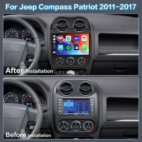 [2+64GB] Inefala for Jeep Compass Patriot 2011-2017 Android Car Radio Stereo with Wireless CarPlay Android Auto, 10.1 Inch HD Touchscreen Head Unit with GPS WiFi Bluetooth FM/RDS SWC Backup Camera MIC in Saudi Arabia