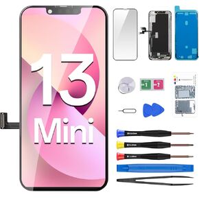 for iPhone 13 Mini Screen Replacement 3D Touch LCD Display Digitizer Full Assembly Repair 5.4" Front Glass Magnet Pad Fix Tools Kit A2481 A2626 A2628