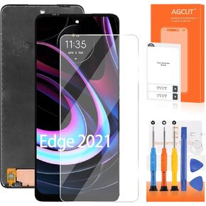 for Moto Edge 2021 Screen Replacement for Moto Edge 5G UW 2021 LCD Display XT2141DL XT2141-1 XT2141-2 LCD Digitizer Screen Touch Assembly Repair Part