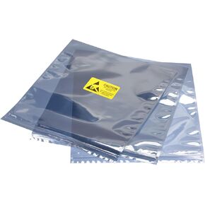 MECCANIXITY Anti Static Bags Shielding Bag 10pcs 11x13inch(28x33cm) Resealable with Labels for Hard Drive HDD SSD