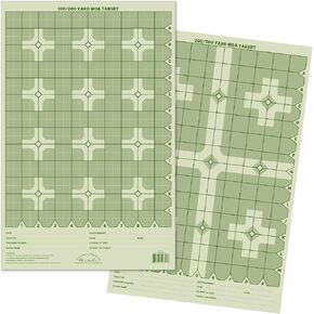 Rite in the Rain Weatherproof Cross Pattern MOA Precision Distance Shooting Targets, 11" x 17", 25 Sheet Pack (No. TGMOALR-C)