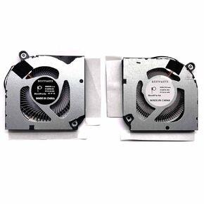 BestParts New CPU+GPU Cooling Fan Replacement for Acer Predator Triton 300 (PT315-52),P/N: 23.Q7CN2.001, 23.Q8FN2.001 (GPU Fan-5th Gen All-Metal AeroBlade 3D Fan, CPU Fan-ABS Fan)