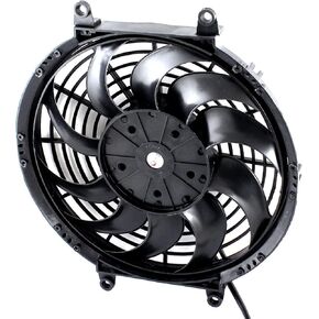 UXCELL DC 24V 7A 12 "Auto Car Air Compleing Compleing مروحة أسود