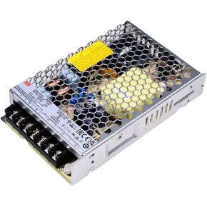 Mean Well LRS-150-24 24V 150W Single Output Switching Power Supply, 85-264VAC/240-370VDC Input, 1U Low Profile, Industrial Grade, UL/TUV/CB Certified, for Automation, LED Lighting, and Appliances