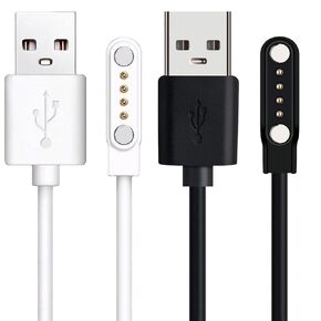 4 Pins Magnetic USB Charging Cable Replacement Charger Cable Compatible with PTHTECHUS Smartwatch S7 S8 S9 S1 S2 S12, GT88 G3 KW18 Y3 KW88 GT68 Smartwatch