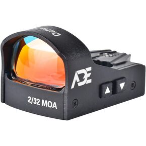 ADE RD3-012PRO Motion Awake(Sensor Activated) System Red Dot with 2MOA Dot and 32 MOA Circle Multi Reticle Reflex Sight for Handgun That is Compatible with Doctor Footprint