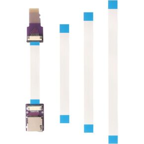 Replaceable FFC Cable Micro SD to Micro SD Card Extension Cable External Expansion Cable, Supports 3D Printers Surveillance Bluetooth Speakers Cable Length (3.9/7.9/15.7/23.6in)