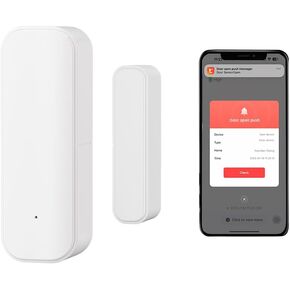2-Pack Tuya Smart WiFi Door Sensor,2.4GHz WiFi Smart Window and Door Sensor Alarm, Wireless Magnetic Door Opening Detector