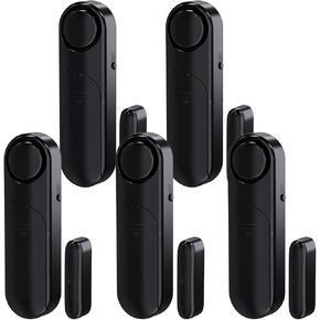 Window & Door Alarm When Opened 5-Pack for Kids Safety/Home Security, White | Sliding Front Door Opening Sensor Alarms for Dementia, 120dB Burglar Alert, Ideal for Business Entry,Garage,Apartment,House in Saudi Arabia