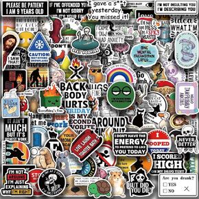 100PCS Funny Meme Stickers,Funny Stickers for Adults Teens, Funny Meme Stickers for Water Bottle Phone Hard Hats,Funny Popular Internet Meme Stickers for Laptop