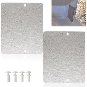 2 PCS WB34x21271 استبدال غطاء الموجة الموجي في الميكروويف متوافق مع أفراف ميكروويف GE ، لتحل محل AP5791399 3026729 و PS8754952 ، مع أزرار قفل (WB03x27704)