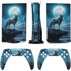 Resentment of The Wolf for Model 5 Skin Accessories Cover Skins Anime Vinyl Cover Sticker Full Set for Model5 Disc Edition