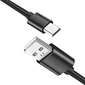 Replacement USB C Charging Cable for Sony WH/WF-1000XM5 WH/WF-1000XM4 WH/WF-1000XM3 WH-XB910N WH-H910N WH-CH510 CH520 CH710N CH720N Wireless Headphones (1m/Black)