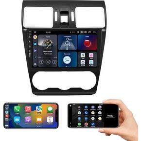 Roadanvi X12 8G+128G Car Stereo for 2015-2018 Subaru Forester 4 & 2016-2021 Subaru WRX Carplay & Android Auto Head Unit, WiFi & 4G LTE, Bluetooth, GPS Navigation 9" Touch Screen 1280x720 QLED