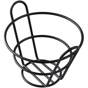 Vctitil French Fry Stand Cone Basket,Metal Wire Basket,Durable Snack Fried Chicken Display Rack for Kitchen Restaurant Party Supplies(5)