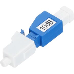 MECCANIXITY 10dB LC Fiber Attenuator, LC/UPC SM Single Mode Fixed Fiber Optic Attenuator Male to Female for Fiber Optic Transmission Pack of 1