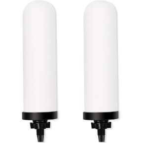 H&G Lifestyles 2 Packs Ceramic Candle Water Filter Survival Replacement for Berkey® Compatible with Berkey Gravity Drinking Water Purification Reduces Odor Chlorine Emergency Water Filtration System