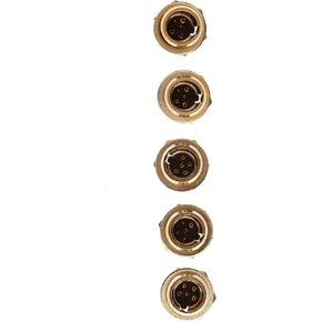 Replacement 5PCS Mini XLR Male Connector Plug for 5 pin Socket Silver for Microphone Cable