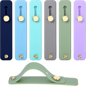 6 Pcs Phone Loop Finger Holder Universal Phone Strap Portable Phone Grip Phone Finger Strap Loop for Phone Case Phone Holder for Hand Phone Grips for Back of Phone