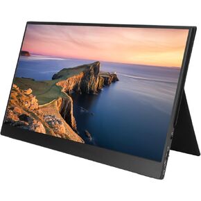 Focket Portable Monitor, 14in Ultra Slim Portable Laptop Monitor FHD 1080P External Display with Speakers, Computer Display Second Screen for Laptop, PC Phone (US Plug)