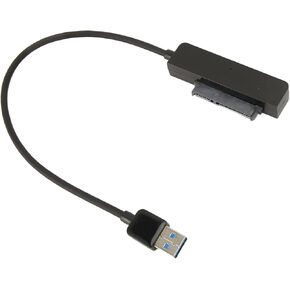 Sanpyl USB3.0 to SATA Adapter Cable, USB 3.0 to 2.5 Inch SATA Converter Compatible for 2.5 inch SATA Interface HDD SSD Hard Drive (Black)