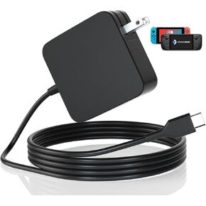 45W USB C Charger for Steam Deck, 6FT Power Cable Type-C PD 3.0 Fast Charger USB C Wall Adapter Compatible with Steam Deck, Switch, Samsung Galaxy S23 S22 (Steam Deck USB C Charger)