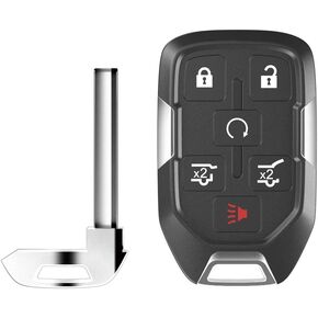 VOFONO Key Fob Replacement Compatible with Chevy Suburban Tahoe GMC Yukon 2015 2016 2017 2018 2019 2020, Self-Programmable Keyless Entry Remote, Chip Included (HYQ1AA, 13580802)