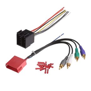 Bingfu Car Stereo Wiring Harness for Select Vehicles Radio Wire Harnesses Adapter 16+20 Pin with RCA Connectors DA22