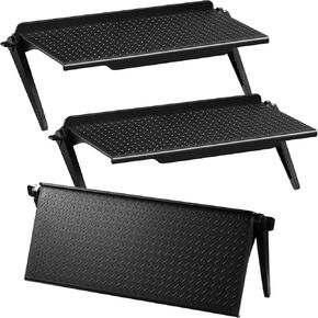 Jetec 3 Pieces Screen Top Shelf TV Top Storage Bracket 2-leg Adjustable Monitor Shelf for Cellphone Stand Media Boxes Router Game Console and Home Decoration Supplies(11.81 x 4.72 Inches)