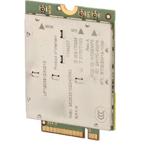 4G Module, EM7565 1104207 PCI Express M.2 Cat 12 4G LTE Network Card, with NGFF M.2 Interface, Global Coverage, 24 LTE Bands